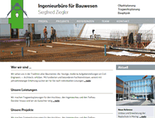Tablet Screenshot of ibz-bau.de